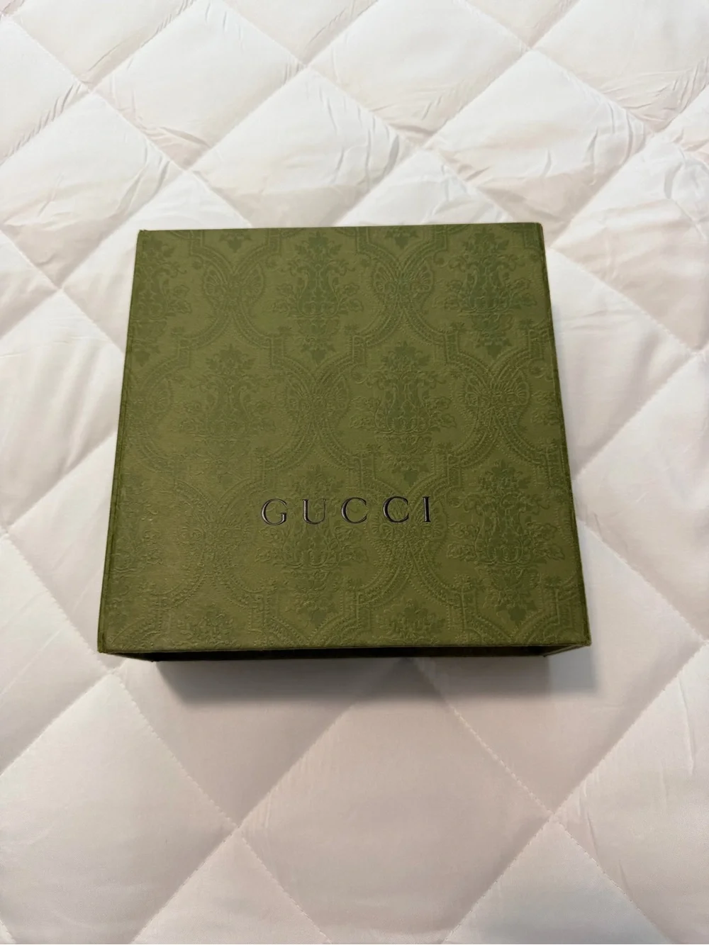 Gucci Brown GG Logo Canvas Belt with Gold Double G Buckle